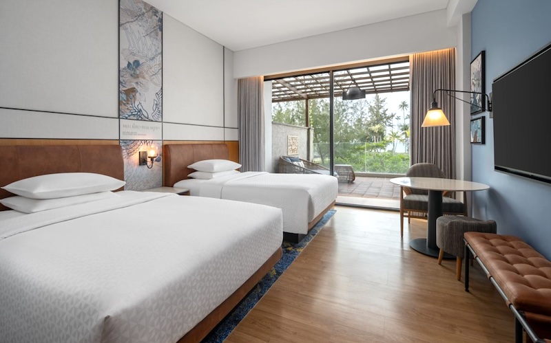 フォーポイント・ビンタンのカバナオーシャン ツインベッド