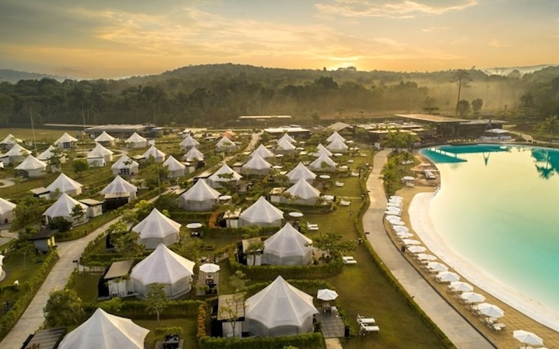 ナトラ・ビンタン（Natra Bintan）朝もやに包まれるラグーンビュー